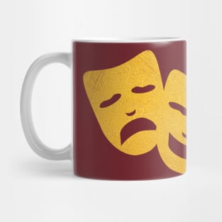 Gold Theatre Masks Mug